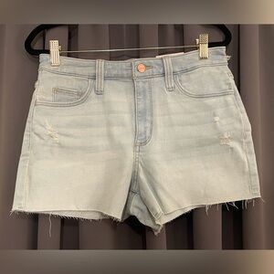 Universal Thread High Rise Jean Shorts Distressed Light Blue Size 6